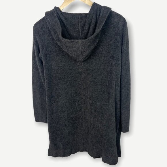 Barefoot Dreams Cozy Fleece Hooded Cardigan Grey Size XS / Small‎ Sweater Knit S - Picture 6 of 12